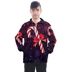 Christmas Lollipop Bowknot Celebrations Men s Half Zip Pullover by Sarkoni