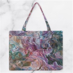 Blended Waves Zipper Medium Tote Bag by kaleidomarblingart