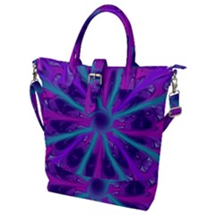 Wallpaper Tie Dye Pattern Buckle Top Tote Bag by Ravend