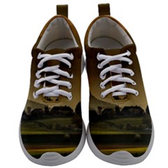 Mountains Village Trees Hills Mens Athletic Shoes by Sarkoni