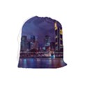 Frankfurt City Skyline Skyscraper Drawstring Pouch (Large) View2