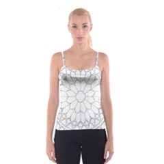 Roses Stained Glass Spaghetti Strap Top by Amaryn4rt