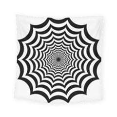 Spider Web Hypnotic Square Tapestry (small) by Amaryn4rt