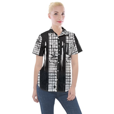 Whitney Museum Of American Art Women s Short Sleeve Pocket Shirt by Amaryn4rt