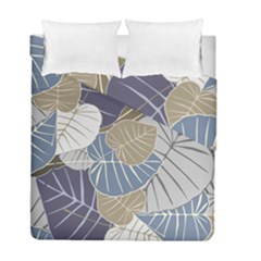 Ackground Leaves Desktop Duvet Cover Double Side (full/ Double Size) by Amaryn4rt