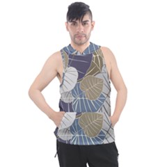 Ackground Leaves Desktop Men s Sleeveless Hoodie by Amaryn4rt