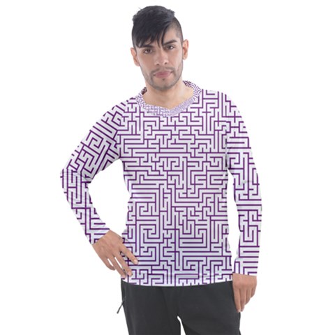 Maze Lost Confusing Puzzle Men s Pique Long Sleeve T-shirt by Amaryn4rt