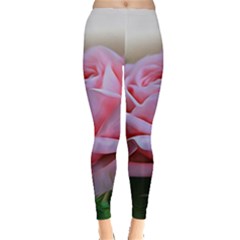 Rose Pink Flowers Pink Saturday Everyday Leggings  by Amaryn4rt