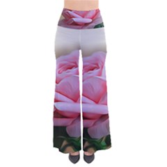 Rose Pink Flowers Pink Saturday So Vintage Palazzo Pants by Amaryn4rt