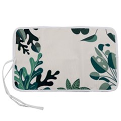 Leaves Plants Foliage Border Pen Storage Case (s) by Sarkoni