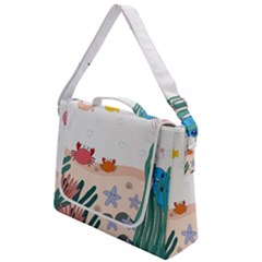 Cartoon Marine Life Marine Drawing Box Up Messenger Bag