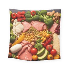 Fruit Snack Diet Bio Food Healthy Square Tapestry (small) by Sarkoni