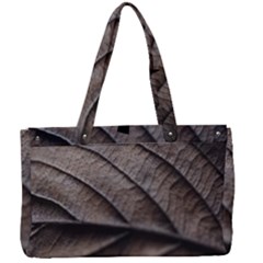 Leaf Veins Nerves Macro Closeup Canvas Work Bag