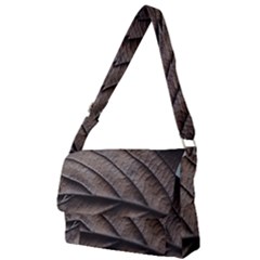 Leaf Veins Nerves Macro Closeup Full Print Messenger Bag (l) by Amaryn4rt