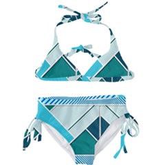 Logo Concept Banner Header Idea Kids  Classic Bikini Set by Amaryn4rt