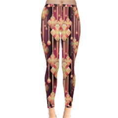 Seamless Pattern Inside Out Leggings by Amaryn4rt