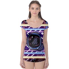 Abstract Sphere Room 3d Design Boyleg Leotard 