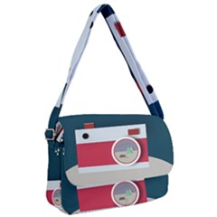 Camera Vector Illustration Courier Bag by Amaryn4rt