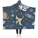 Space Theme Art Pattern Design Wallpaper Wearable Blanket View2