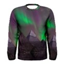 Fantasy Pyramid Mystic Space Aurora Men s Long Sleeve T-Shirt View1