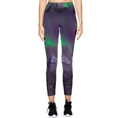 Fantasy Pyramid Mystic Space Aurora Pocket Leggings 