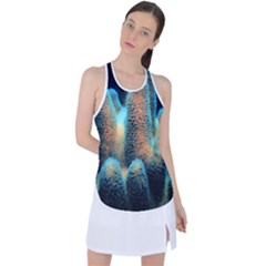 Photo Coral Great Scleractinia Racer Back Mesh Tank Top by Pakjumat