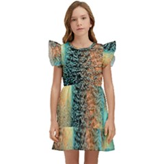 Photo Coral Great Scleractinia Kids  Winged Sleeve Dress by Pakjumat