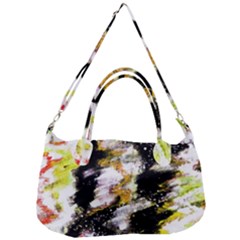 Canvas Acrylic Digital Design Art Removable Strap Handbag