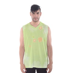 Aniseed Green Vintage Background Men s Basketball Tank Top