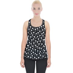 Flowers Patterns Decoration Design Piece Up Tank Top