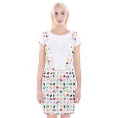 Snail Butterfly Pattern Seamless Braces Suspender Skirt by Ravend