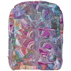 Abstract Waves Iv Full Print Backpack