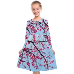 Beautiful Tree Flowers Kids  Midi Sailor Dress by 1212