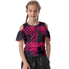 Cube Square Block Shape Creative Kids  Butterfly Cutout T-shirt by Amaryn4rt