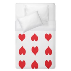 Heart Red Love Valentines Day Duvet Cover (single Size)