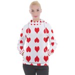 Heart Red Love Valentines Day Women s Hooded Pullover