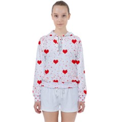 Hearts Romantic Love Valentines Women s Tie Up Sweat