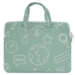 Board Chalk School Earth Book Macbook Pro 13  Double Pocket Laptop Bag by Grandong