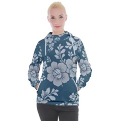 Flowers Design Floral Pattern Women s Hooded Pullover