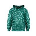 Flowers Floral Background Green Kids  Pullover Hoodie View1
