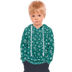 Flowers Floral Background Green Kids  Overhead Hoodie