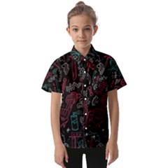 Abstract Pattern Kids  Short Sleeve Shirt