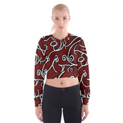 Ethnic Reminiscences Print Design Cropped Sweatshirt by dflcprintsclothing