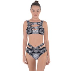 Mandala Calming Coloring Page Bandaged Up Bikini Set  by Sarkoni