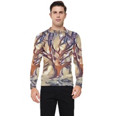 Tree Forest Woods Nature Landscape Men s Long Sleeve Rash Guard by Sarkoni