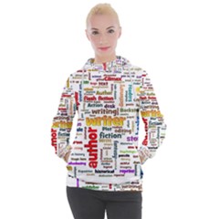 Writing Author Motivation Words Women s Hooded Pullover by Sarkoni