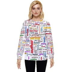 Writing Author Motivation Words Hidden Pocket Sweatshirt by Sarkoni