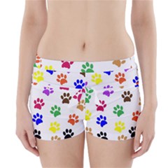 Pawprints Paw Prints Paw Animal Boyleg Bikini Wrap Bottoms by Apen