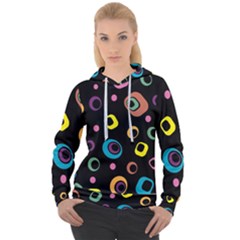 Abstract Background Retro 60s 70s Women s Overhead Hoodie by Apen