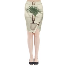 Tree Vector Art In A Flower Pot Midi Wrap Pencil Skirt by Sarkoni